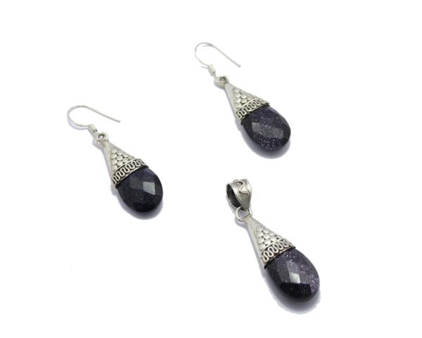 Dew drop stone set-Purple